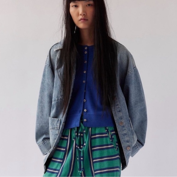 Free People Nocturnal Solid Cashmere Cardi - Picture 1 of 17